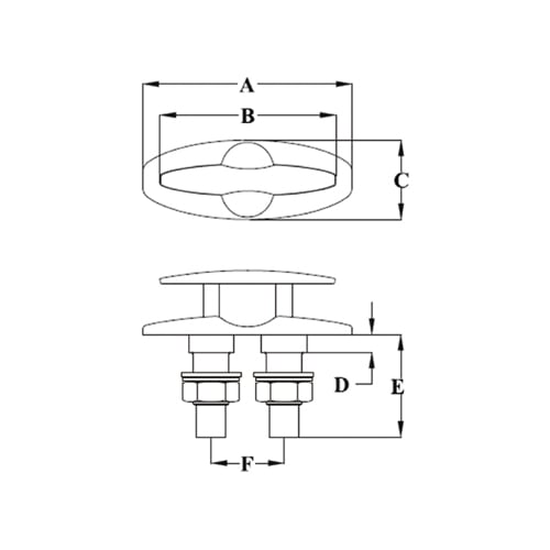 Talamex kikker verzonken 185X50mm