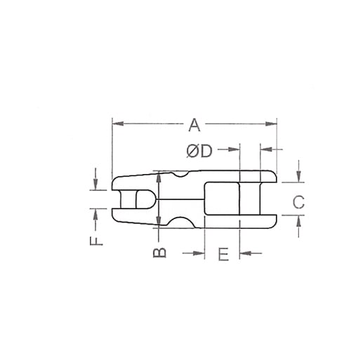 Kong ankerkettingverbinders RVS 6-8mm