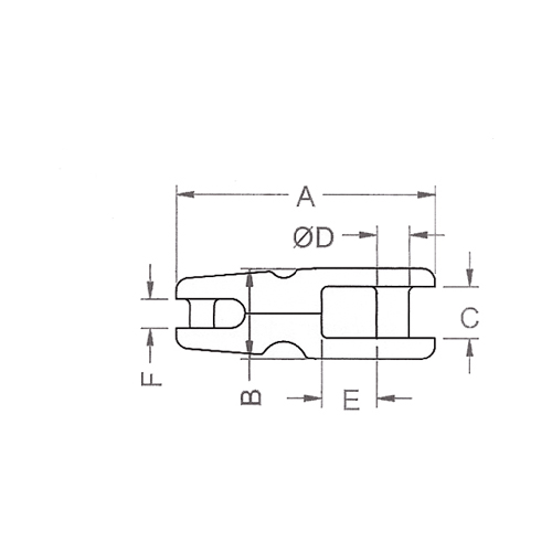 Kong ankerkettingverbinders RVS 8-12mm