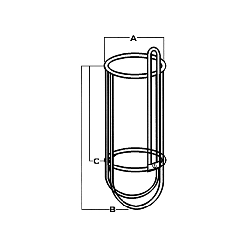 Nawa RVS fenderkorf binnendiameter 170mm