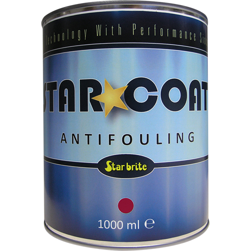 Starbrite star*coat langzaam zelfslijpende antifouling rood 1000 ml