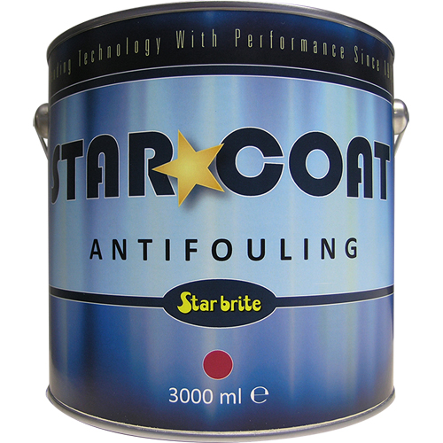 Starbrite star*coat langzaam zelfslijpende antifouling rood 3000 ml