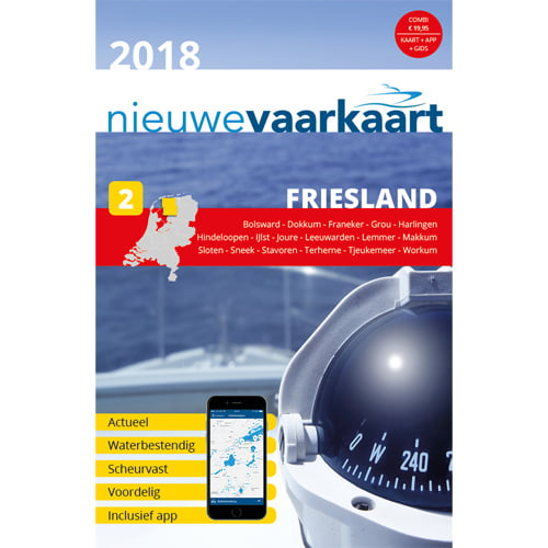 De nieuwe vaarkaart Friesland 2018