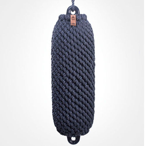 Nautiqo fender en fenderhoes gevlochten polyester navy 2 46 x 13cm