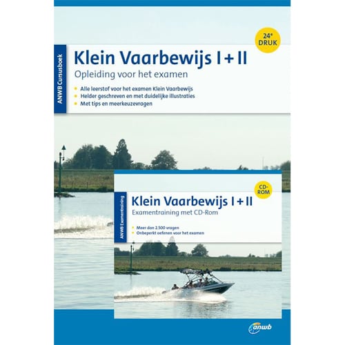 ANWB Combi Curcusboek klein vaarbewijs + CD-rom examentraining