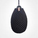 Nautiqo kogelfender en fenderhoes gevlochten polyester zwart 1 35 x 18cm