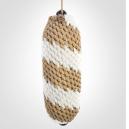 Nautiqo fender en fenderhoes gevlochten polyester manilla/wit 2 46 x 13cm