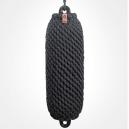 Nautiqo fender en fenderhoes gevlochten polyester zwart 2 46 x 13cm