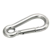 karabijnhaak met oog 80mm